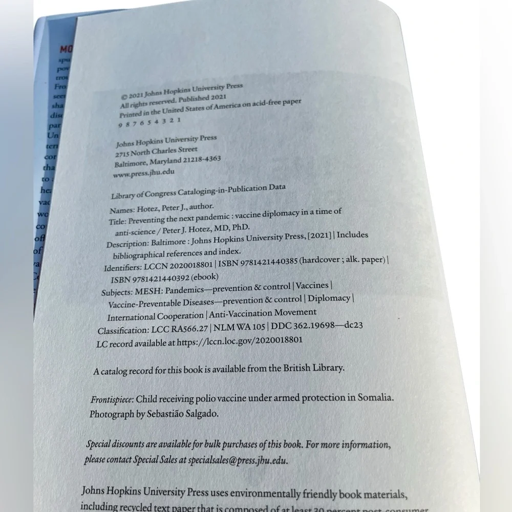 Preventing the Next Pandemic Vaccine Diplomacy in a Time of Anti-Science Book